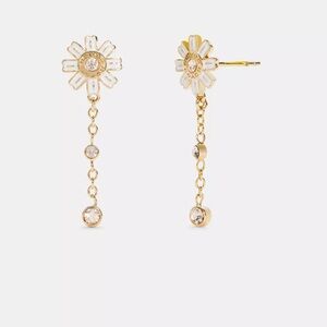 Coach Daisy‎ Drop Earrings NWT